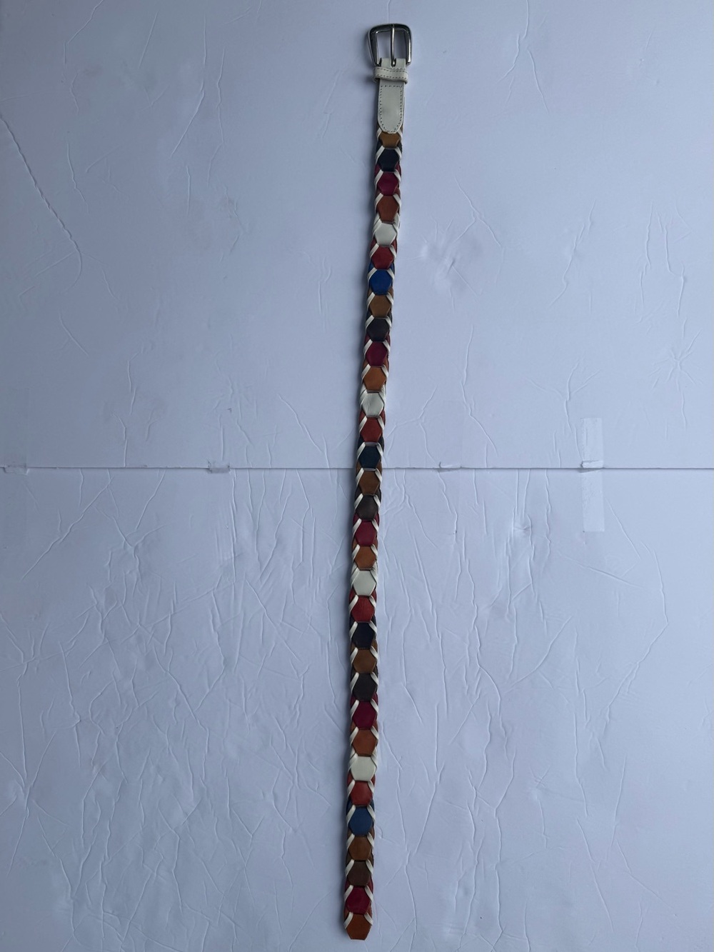 Multicolor Braided Leather Women’s Belt
